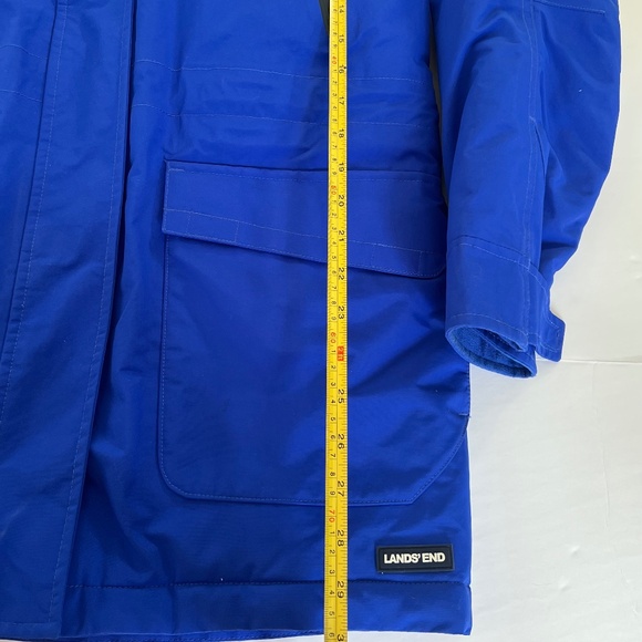 Lands End Women’s Squall Fleece Lined Winter Coat Blue Size Medium Petite 10/12 - Picture 9 of 12